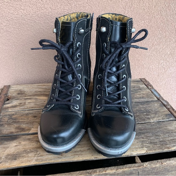 Fly London Women’s Leal Combat Boot - Picture 3 of 9